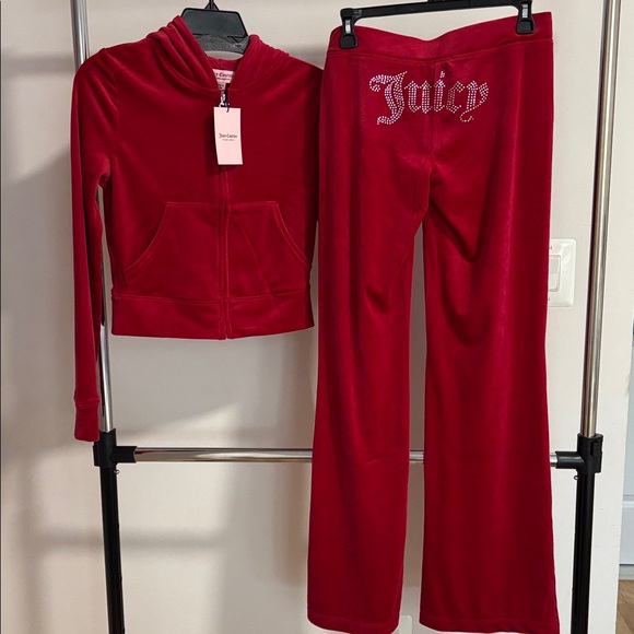 Juicy Couture Pants - Sold eBay Juicy Couture Red Velvet Jogger set